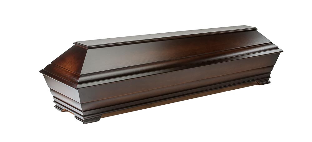 V3 BLACK ALDER WOOD COFFIN