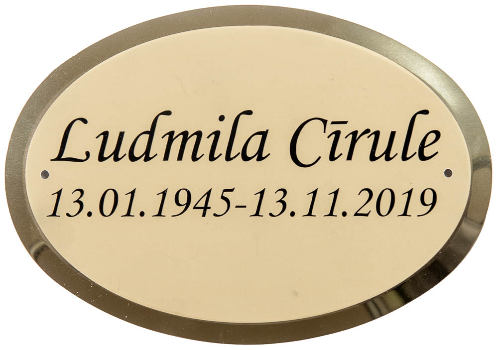 PL1 METAL PLAQUE image 2