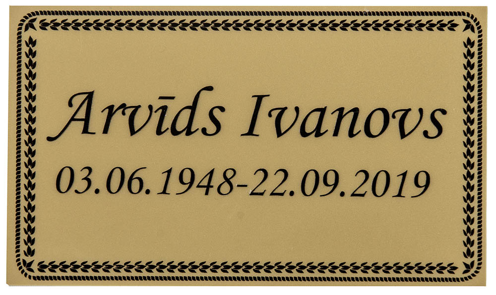 PL7 PLASTIC PLAQUE image 2